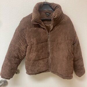 J.NNA Brown Corduroy Widewale Jacket (M)